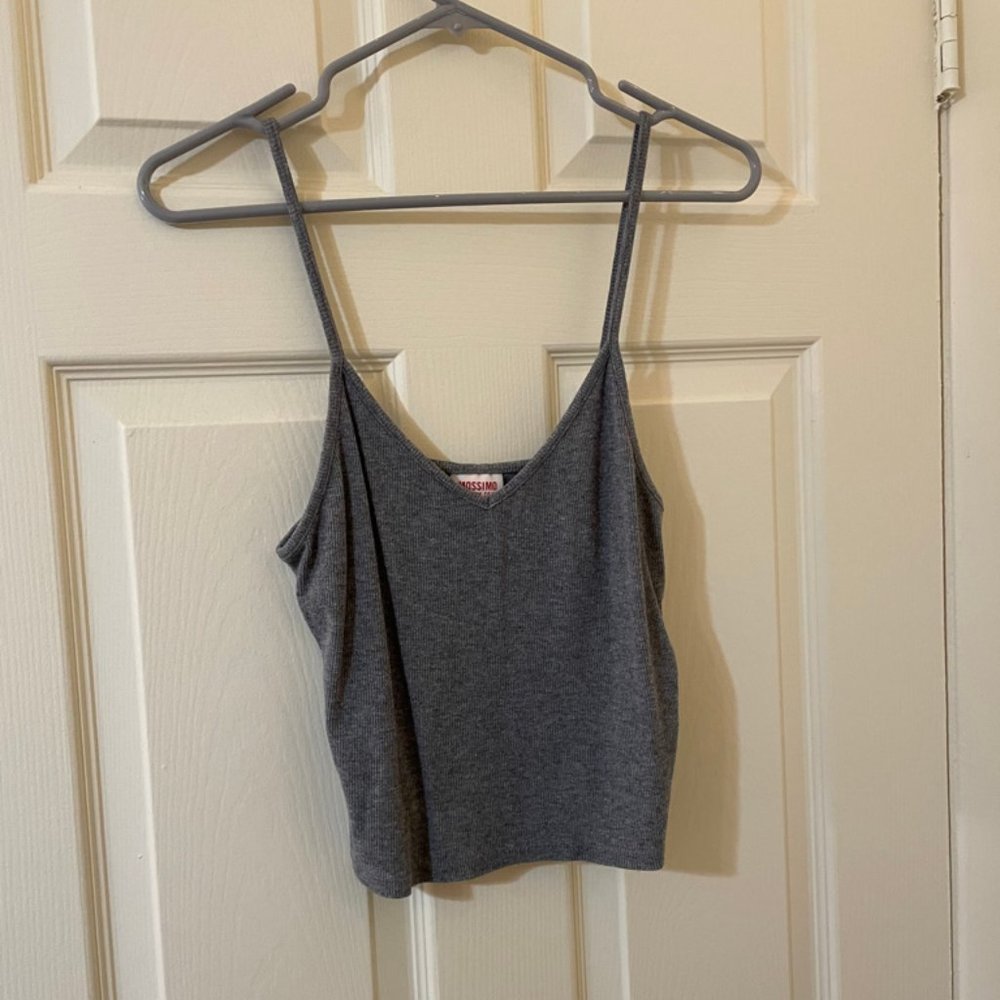 Grey Crop Top